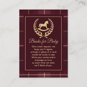 Klassische Vintage-Polo-Pferd-Party-Baby-Party Begleitkarte