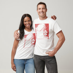 Klassische Vintage-Radier-Santa-Profil-Kunst T-Shirt