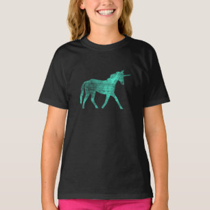 Klassische Vintage-Radierung Einhorn-Grafik T-Shirt