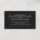 Klassische Vintage Rahmen - einfach elegant Visitenkarte (Rückseite)