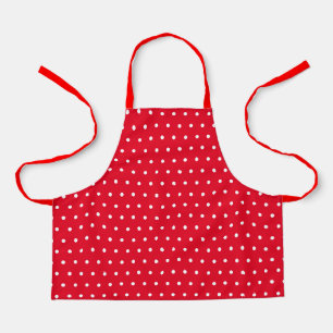 Klassische Vintage Retro Polka Dots Rot und Weiß Schürze