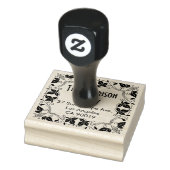 Klassische Vintage Rücksendeadresse Gummistempel (Stempel)