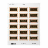 Klassische Vintage Rücksendeadressen-Aufkleber Adressaufkleber (Vorne)