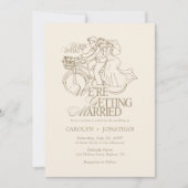 Klassische Vintage Rustikale Monogramm-Hochzeit Einladung (Vorderseite)