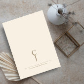 Klassische Vintage Rustikale Monogramm-Hochzeit Einladung