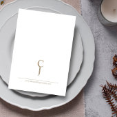 Klassische Vintage Rustikale Monogramm-Hochzeit Einladung