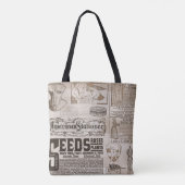 Klassische Vintage Samenverpackung Tasche (Rückseite)