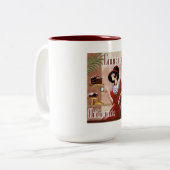 Klassische Vintage Schokolade Lover Tasse (Vorderseite Links)