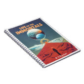 Klassische Vintage Science Fiction Pulp Book Cover Notizblock (Rechte Seite)