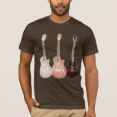 Klassische Vintage Semi-akustische Gitarren Rustik T-Shirt (Vorderseite)