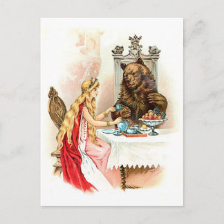 Klassische Vintage Storybook Postkarte
