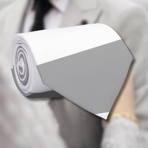 Klassische Vintage Streifen in Grau und Weiß Krawatte