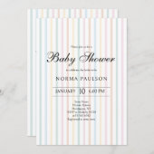 Klassische Vintage Striptendusche Einladung (Vorne/Hinten)