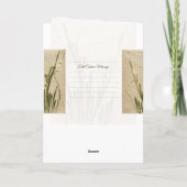 Klassische Vintage Sumi-e-japanische Blume Karte (Rückseite)