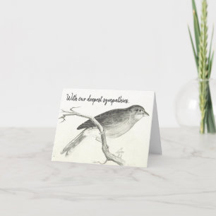 Klassische Vintage-Sympathie-Karte für Vogelfreund Karte
