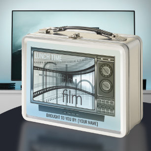 Klassische Vintage-TV-Moderne-Film-Lunchbox Metall Brotdose