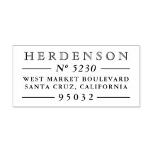 Klassische Vintage Typografie-Rücksendeadresse