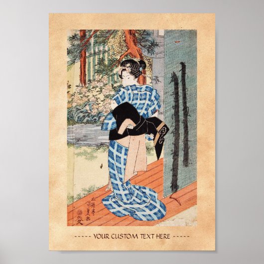 Klassische Vintage ukiyo-e japanese geisha Utagawa Poster (Vorne)