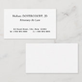 Klassische, Vintage und nostalgische Visitenkarte (Vorne/Hinten)