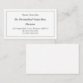 Klassische, Vintage und traditionelle Visitenkarte (Vorne/Hinten)