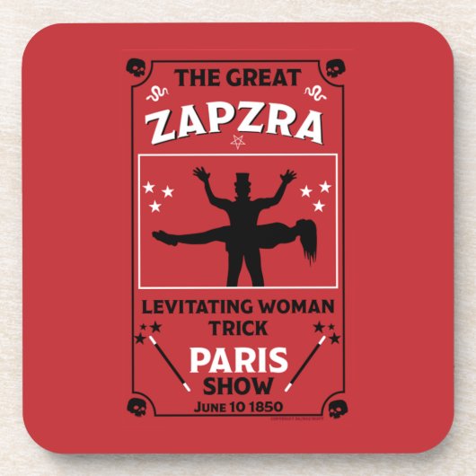 Klassische Vintage viktorianische Magic Show Getränkeuntersetzer (Vorderseite)