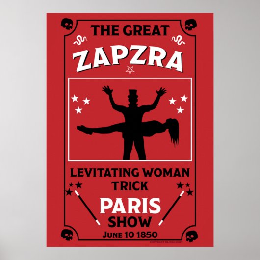 Klassische Vintage viktorianische Magic Show Poster (Vorne)