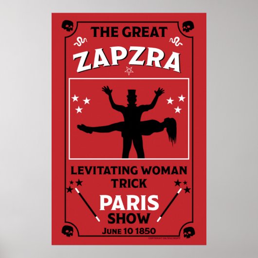 Klassische Vintage viktorianische Magic Show Poster (Vorne)