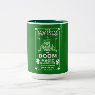 Klassische Vintage viktorianische Magic Show Zweifarbige Tasse