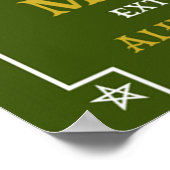 Klassische Vintage viktorianische Magie Illusionis Poster (Ecke)