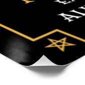 Klassische Vintage viktorianische Zauberposter Poster (Ecke)