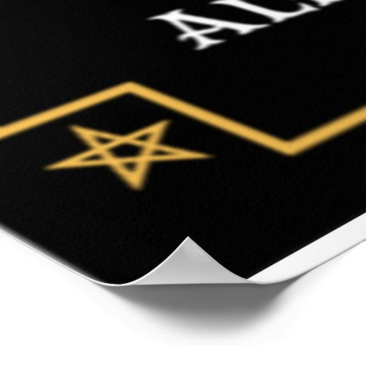 Klassische Vintage viktorianische Zauberposter Poster (Ecke)