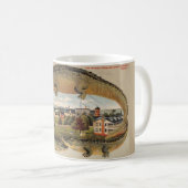 Klassische Vintage West Alligator-Tasse Kaffeetasse (VorderseiteRechts)