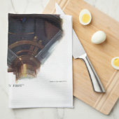 Klassische Vintage Winterbilder für Autos Geschirrtuch (Viertel Falte)