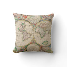 Klassische Vintage World Travel Map