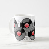 Klassische Vinylaufzeichnungs-Tasse Kaffeetasse (Vorderseite Links)