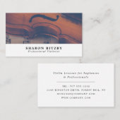 Klassische Violine, Beruflicher Violinist Visitenkarte (Vorne/Hinten)