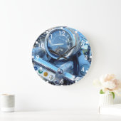 Klassische Virago Motorrad Dash große runde Uhr (Zuhause)