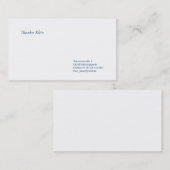 Klassische Visitenkarte (Vorne/Hinten)