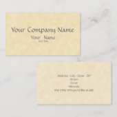 Klassische Visitenkarte aus Naturbelag (Vorne/Hinten)