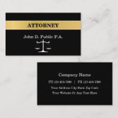 Klassische Visitenkarte für Anwälte (Vorne/Hinten)