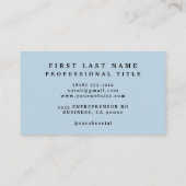 Klassische Visitenkarte für Schiffe | Maritime Pro (Rückseite)