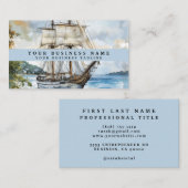 Klassische Visitenkarte für Schiffe | Maritime Pro (Vorne/Hinten)