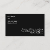 Klassische Visitenkarten für den Bau von Silver To Visitenkarte (Rückseite)