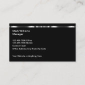 Klassische Visitenkarten für die Konstruktion von Visitenkarte (Rückseite)