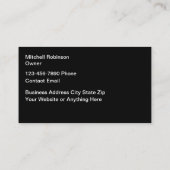 Klassische Visitenkarten für die Schifffahrt Visitenkarte (Rückseite)