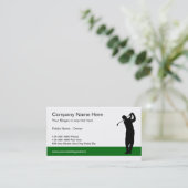 Klassische Visitenkarten für Golf Business Visitenkarte (Stehend Vorderseite)