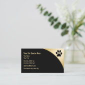 Klassische Visitenkarten für Haustiere Visitenkarte (Stehend Vorderseite)