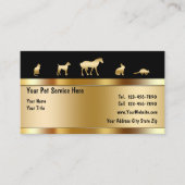 Klassische Visitenkarten für Haustiere Visitenkarte (Vorderseite)