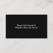 Klassische Visitenkarten Visitenkarte (Rückseite)