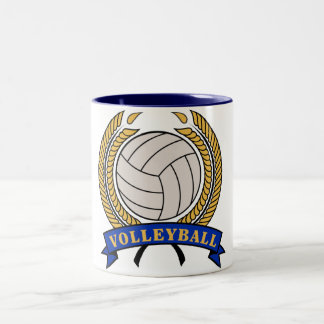 Klassische Volleyball-Tasse Zweifarbige Tasse